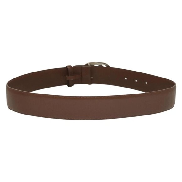 GUCCI Interlocking Belt Leather 33.1"" Black Gold - Picture 3 of 9